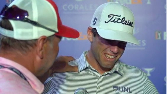 PGA Tour pro can't hold back tears after Corales Puntacana disappointment